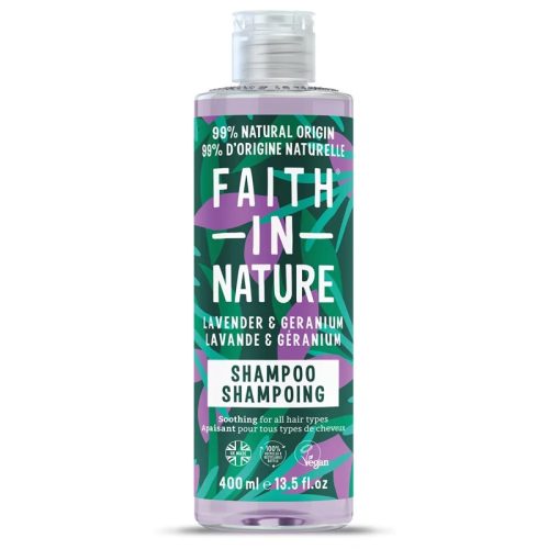 FAITH IN NATURE SAMPON LEVENDULA ÉS GERÁNIUM 400 ML