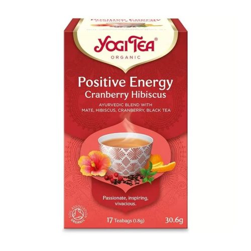 Yogi Tea® Pozitív energia bio tea tőzegáfonyával és hibiszkusszal - 17db