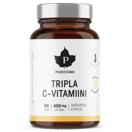 PUHDISTAMO TRIPLA C-VITAMIN 120 KAPSZ