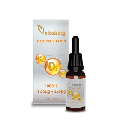 Vitaking D3+K2+K1 vitamin csepp 10ml