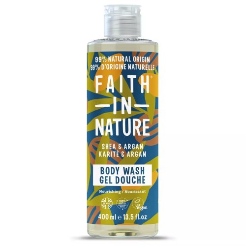 FAITH IN NATURE TUSFÜRDŐ SHEA VAJ ÉS ARGÁN OLAJ 400ML