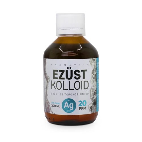 Mannavita Ezüstkolloid 20 PPM 200ml- üveges