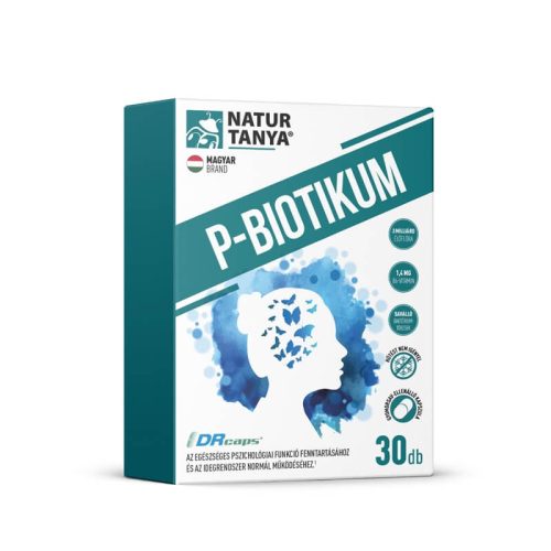 Natur Tanya® P-BIOTIKUM - Liofilizált élőflórát és B6-vitamint tartalmazó étrend-kiegészítő, gyomorsav-ellenálló növényi kapszulában 30db