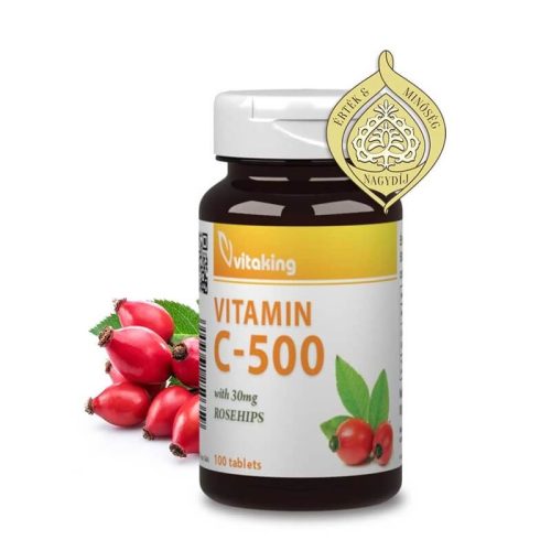 Vitaking C-vitamin csipkebogyóval 500 mg - 100 tabletta