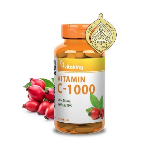 Vitaking C-vitamin csipkebogyóval 1000 mg - 100 tabletta