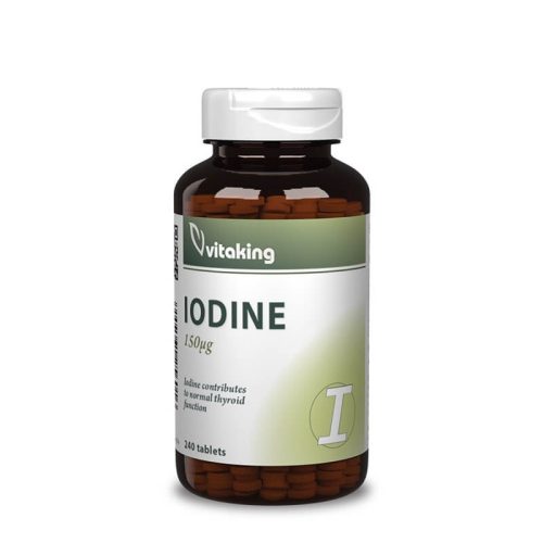 Vitaking Jód (Iodine) tengeri moszatból - 240 tabletta