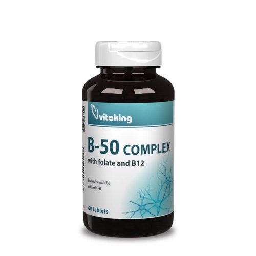 Vitaking Mega B-50 Komplex Vitamin - 60 tabletta