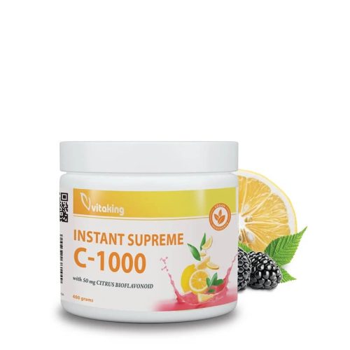 Vitaking Instant Supreme C-1000 italpor (bioflavonoidokkal) szeder íz 400g